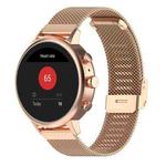 18mm xDfind Buckle Metal Mesh Watch Band(Rose Gold)
