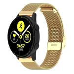 20mm xDfind Buckle Metal Mesh Watch Band(Gold)
