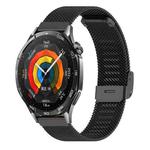 22mm xDfind Buckle Metal Mesh Watch Band(Black)