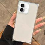 For iPhone 16 Plus All Inclusive Cube TPU Phone Case(Transparent)