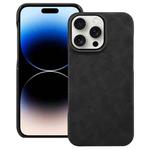 For iPhone 14 Pro Retro Texture MagSafe Phone Case(Black)