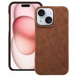 For iPhone 15 Retro Texture MagSafe Phone Case(Brown)
