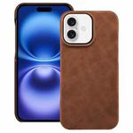 For iPhone 16 Plus Retro Texture MagSafe Phone Case(Brown)