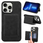 For iPhone 13 Pro Denior D27 Retro Texture RFID MagSafe Photo Frame Card-slot Phone Case(Black)