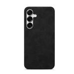 For Samsung Galaxy S25+ 5G Retro Texture MagSafe Phone Case(Black)