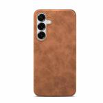 For Samsung Galaxy S25+ 5G Retro Texture MagSafe Phone Case(Brown)