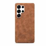 For Samsung Galaxy S25 Ultra 5G Retro Texture MagSafe Phone Case(Brown)