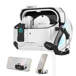 For Samsung Galaxy Buds 3 / 3 Pro Two Color Magnetic Holder Earphone Case(Black White)