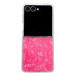 For Samsung Galaxy Z Flip7 Pearlescent Shell Texture Phone Case(Red)