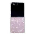 For Samsung Galaxy Z Flip7 Pearlescent Shell Texture Phone Case(Pink)