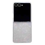 For Samsung Galaxy Z Flip7 Pearlescent Shell Texture Phone Case(Beige)