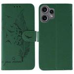 For Nothing CMF Phone 2 Pro Feather Pattern Litchi Texture Leather Phone Case(Green)