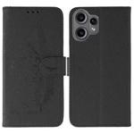 For Nothing CMF Phone 2 Pro Feather Pattern Litchi Texture Leather Phone Case(Black)