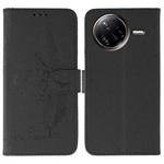 For Xiaomi Poco F7 Ultra / Redmi K80 Pro Feather Pattern Litchi Texture Leather Phone Case(Black)