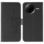 For Xiaomi Poco F7 Pro / Redmi K80 Feather Pattern Litchi Texture Leather Phone Case(Black)