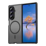 For Samsung Galaxy Z Fold7 5G Fan Dun Series TPU Hybrid PC Frosted Magsafe Phone Case(Black)