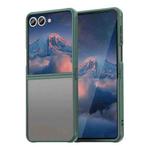 For Samsung Galaxy Z Flip7 5G Fan Dun Series TPU Hybrid PC Frosted Phone Case(Green)