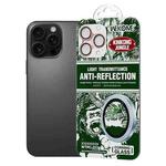 For iPhone 16 Pro / 16 Pro Max WTPC-011 Jungle Series Kinkong Imitation Metal Camera Lens Protector Film(Rose Gold)