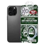 For iPhone 16 Pro / 16 Pro Max WTPC-011 Jungle Series Kinkong Imitation Metal Camera Lens Protector Film(Silver)