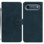 For iPhone 17 Air Moonlit Butterfly Dance Pattern Embossed Leather Phone Case(Green)