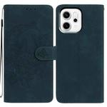 For OPPO Reno14 5G Global Moonlit Butterfly Dance Pattern Embossed Leather Phone Case(Green)