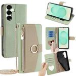 For Samsung Galaxy S25+ 5G Crossbody Litchi Texture Leather Phone Case(Green)