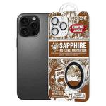 For iPhone 16 Pro / 16 Pro Max WK WTPC-013 Jungle Series Kinkong Sapphire Metal Camera Lens Protector Film(Silver)