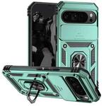For Google Pixel 9 Pro XL Sliding Camshield Holder Phone Case(Green)