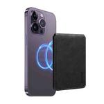 Denior V19 Magsafe Wallet Retro Texture Leather RFID Flip Card Holder Bag(Black)