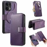 For OPPO Reno13 Pro CaseNeo MagSafe RFID Anti-theft Zipper Wallet Retro Leather Phone Case(Purple)