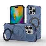 For iPhone 16 Pro Max J-20 Solid Color MagSafe Magnetic TPU+PC Phone Case(Blue)