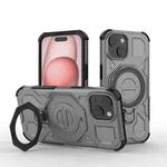 For iPhone 15 J-20 Solid Color MagSafe Magnetic TPU+PC Phone Case(Grey)