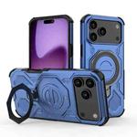 For iPhone 17 Pro Max J-20 Solid Color MagSafe Magnetic TPU+PC Phone Case(Blue)
