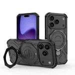 For iPhone 17 Pro J-20 Solid Color MagSafe Magnetic TPU+PC Phone Case(Black)
