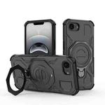 For iPhone 16e J-20 Solid Color MagSafe Magnetic TPU+PC Phone Case(Black)