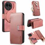 For Reamle 11 5G / 11X CaseNeo MagSafe RFID Anti-theft Zipper Wallet Retro Leather Phone Case(Pink)
