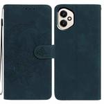 For Honor 400 Global 156.5mm Moonlit Butterfly Dance Pattern Embossed Leather Phone Case(Green)