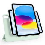 For iPad 2022 / 2025 Trifold Magnetic Split Acrylic Leather Tablet Case(Baby Green)
