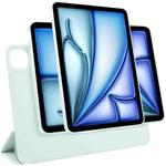 For iPad Air 11 2024 / 2025 Trifold Magnetic Split Acrylic Leather Tablet Case(Baby Green)
