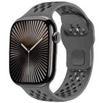 For Apple Watch 46mm / 49mm / 45mm / 44mm xDfind Mesh Reverse Buckle Silicone Watch Band(Dark Grey)