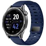 22mm Universal Shark Magnetic Breathable Silicone Watch Band(Midnight Blue)