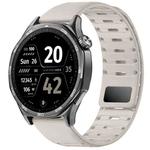 22mm Universal Shark Magnetic Breathable Silicone Watch Band(Starlight Color)