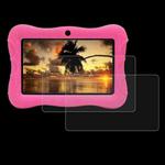For VESWWE V9 Tablet 7.0 2pcs 9H 0.3mm Explosion-proof Tempered Glass Film