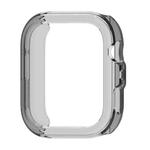 For Huawei Watch Fit 4 Pro Half Coverage Hollow TPU Watch Protective Case(Transparent Black)
