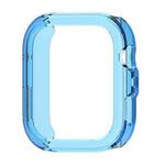 For Huawei Watch Fit 4 Pro Half Coverage Hollow TPU Watch Protective Case(Transparent Blue)