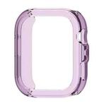 For Huawei Watch Fit 4 Pro Half Coverage Hollow TPU Watch Protective Case(Transparent Purple)
