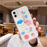 For iPhone 11 Pro Max Cartoon Bear Pattern Shockproof TPU Protective Case(Balloon and Bear)