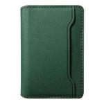 V02 Little Cow Texture Back-attached NN Card Bag(Green)