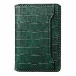 V03 Alligator Texture Back-attached NN Card Bag(Green)