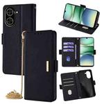 For Redmi A5 4G 171.7mm Crossbody Chain Leather Phone Case(Black)